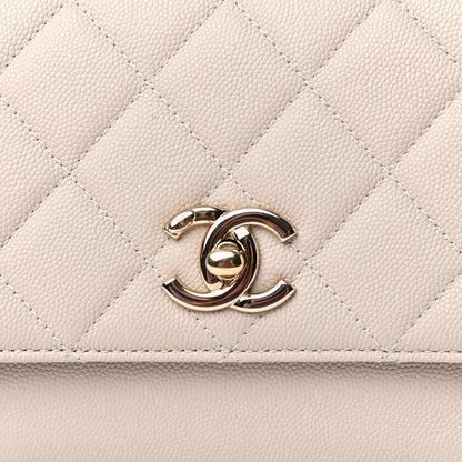 Chanel Caviar Quilted Medium Business Affinity Flap Beige 10 of 10