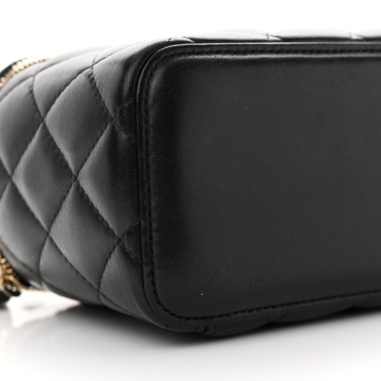 Chanel Caviar Quilted Small Vanity Case With Chain Black 9 of 13