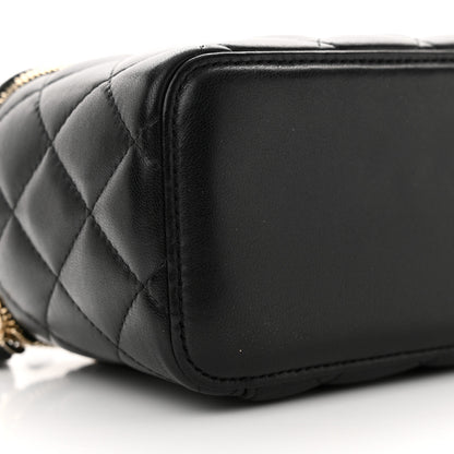 Chanel Caviar Quilted Small Vanity Case With Chain Black 9 of 13