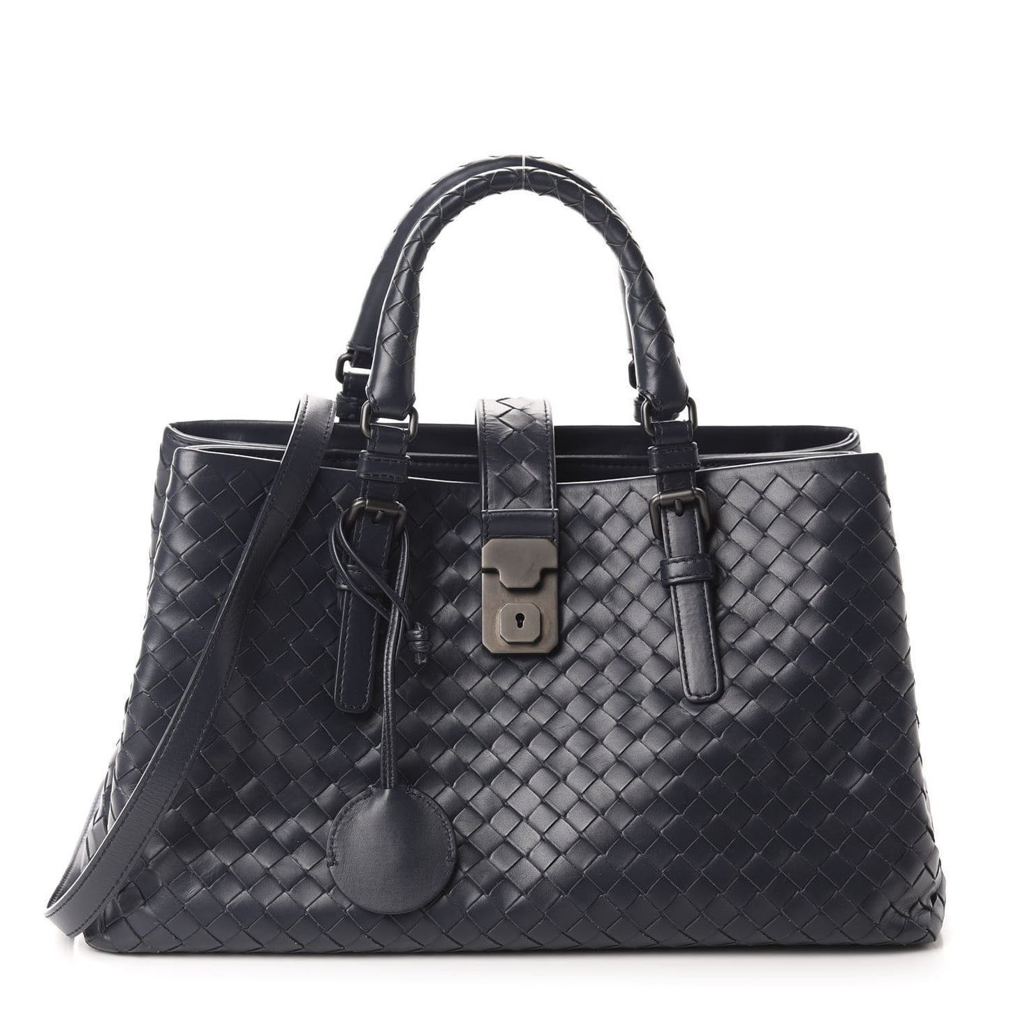 Light Calf Intrecciato Small Roma Light Tourmaline