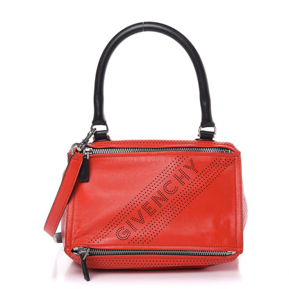 Givenchy Lambskin Perforated Small Pandora Pop Red 1 of 9