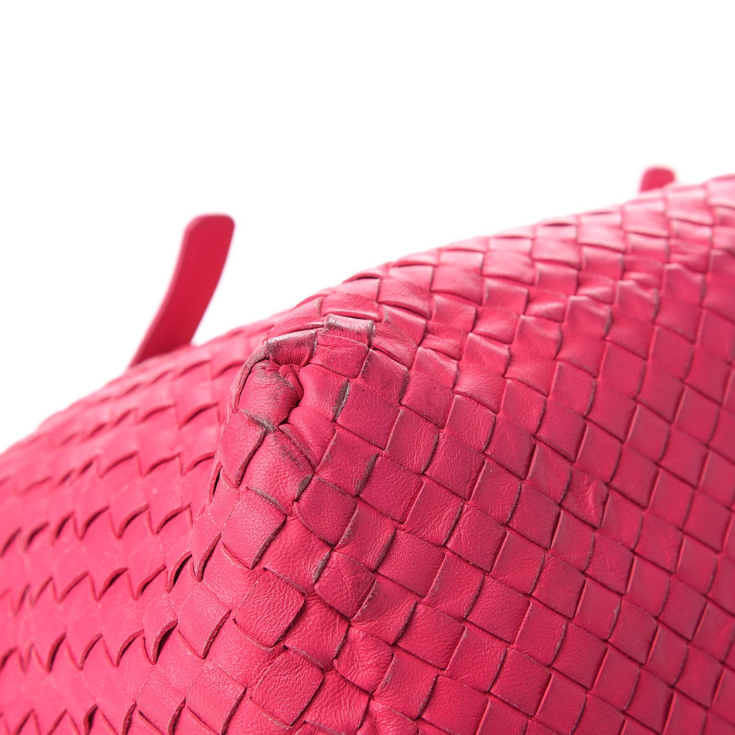 Nappa Intrecciato Medium Seamless Tote Fuchsia