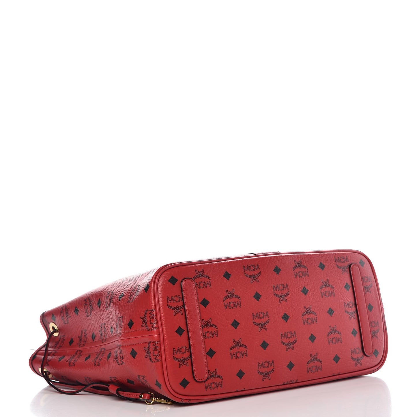 Visetos Medium Liz Reversible Shopper Tote Ruby Red