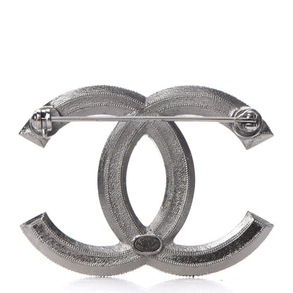 Chanel Ruthenium Pearl CC Brooch Dark Grey 3 of 5