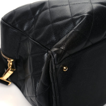 Chanel Caviar Quilted CC Duffel Bag Black 11 of 16