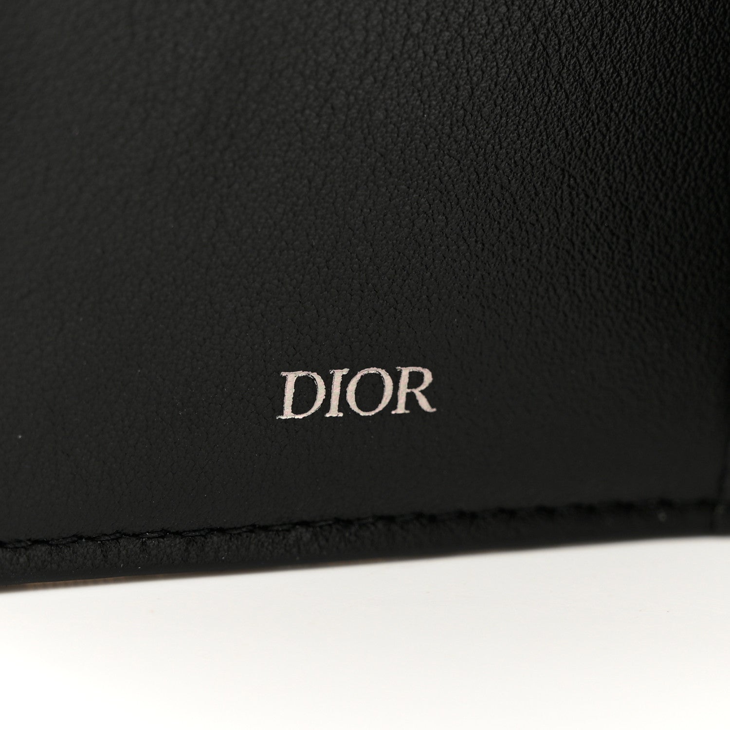 Christian Dior Oblique Vertical Wallet Beige Black 6 of 7