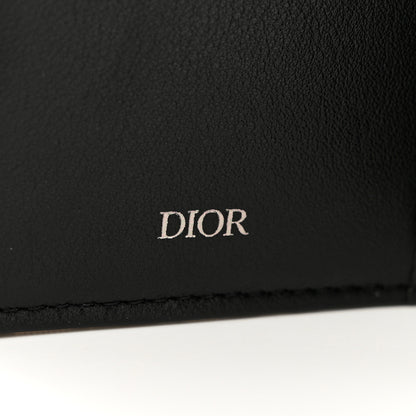 Christian Dior Oblique Vertical Wallet Beige Black 6 of 7