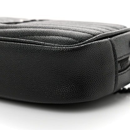 Saint Laurent Grain De Poudre Matelasse Monochrome Monogram Mini Lou Camera Bag Black 10 of 10