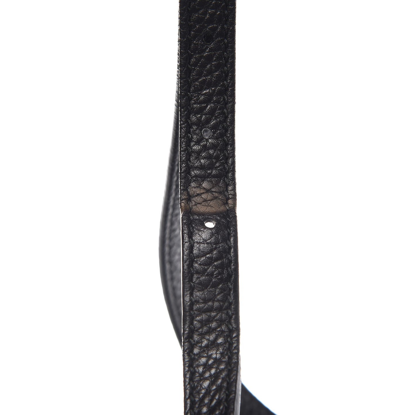 Pebbled Calfskin Small Soho Disco Bag Black