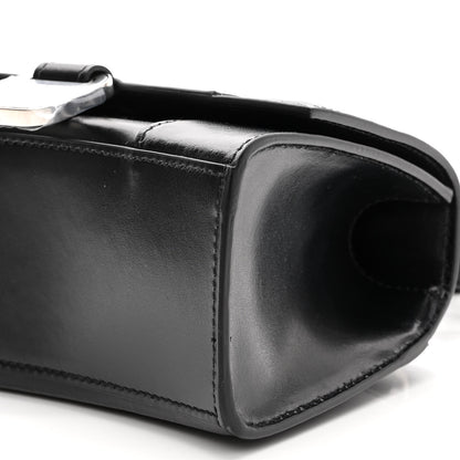 Balenciaga Shiny Box Calfskin Hourglass Top Handle Bag XS Black 9 of 10