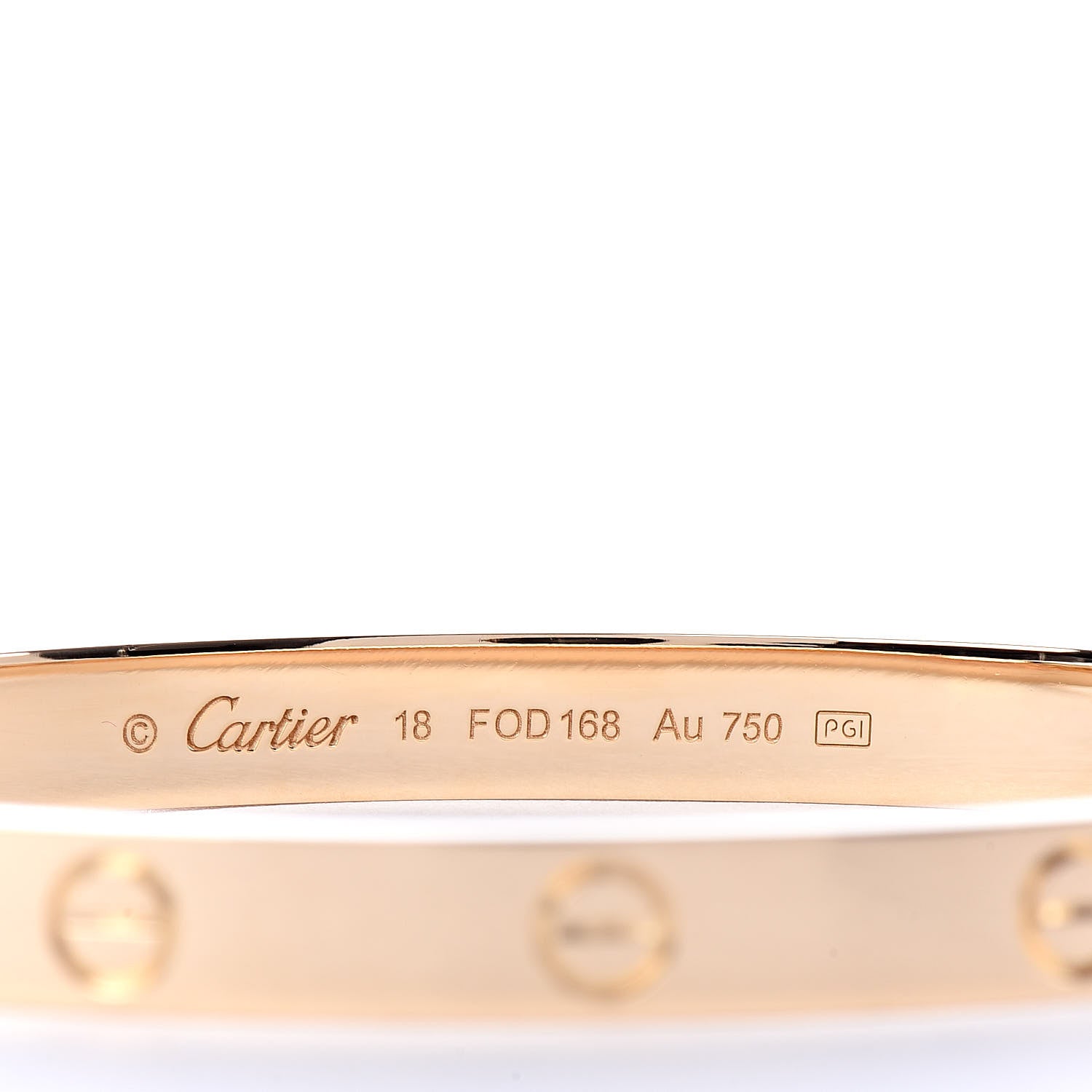 Cartier 18K Yellow Gold LOVE Bracelet 18 4 of 7