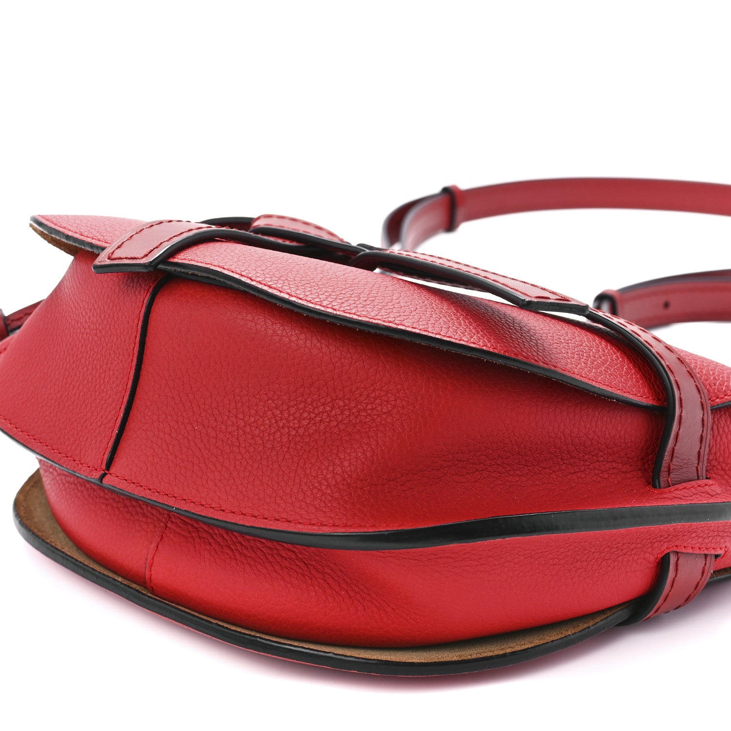 Loewe Calfskin Small Gate Crossbody Bag Scarlet Burnt Red 11 of 11