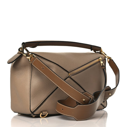 Loewe Calfskin Medium Puzzle Bag Sand Mink 3 of 8
