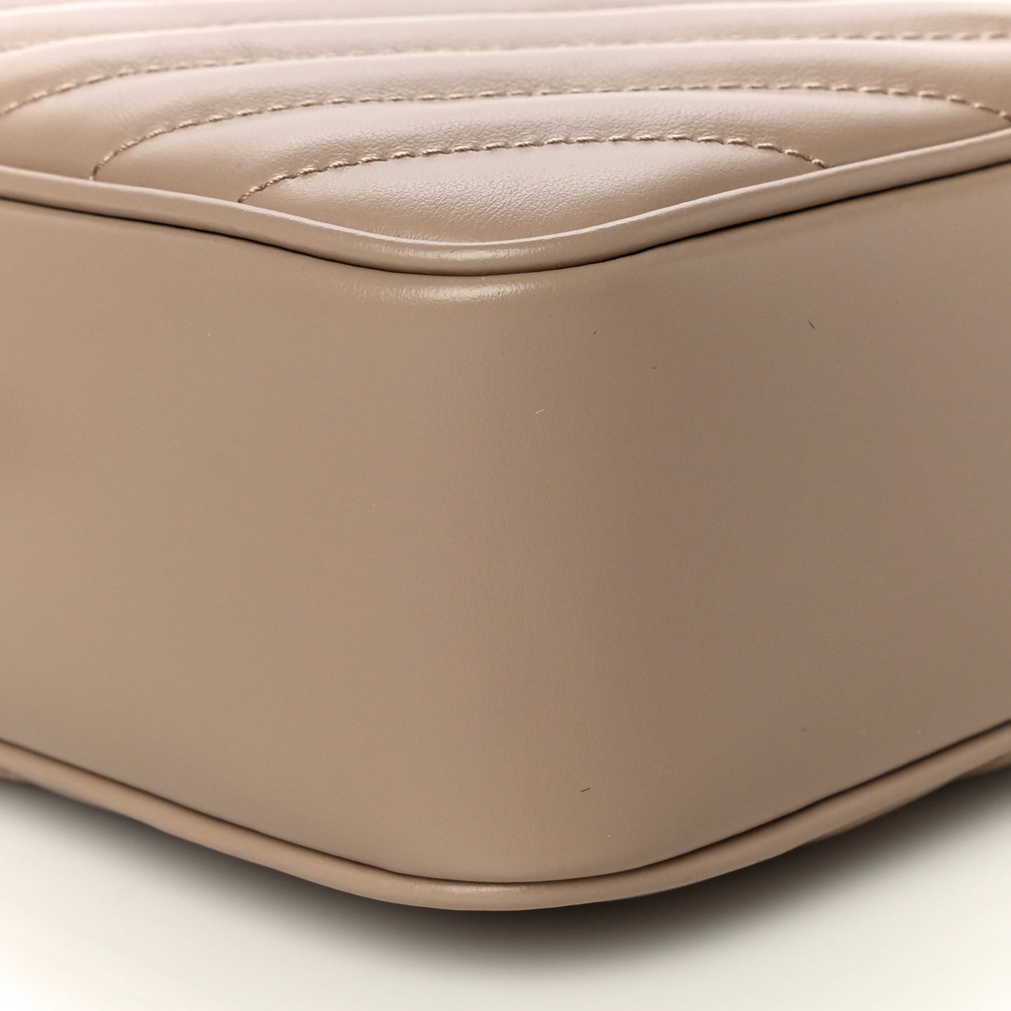 Calfskin Matelasse Monogram Lou Camera Bag Dark Beige