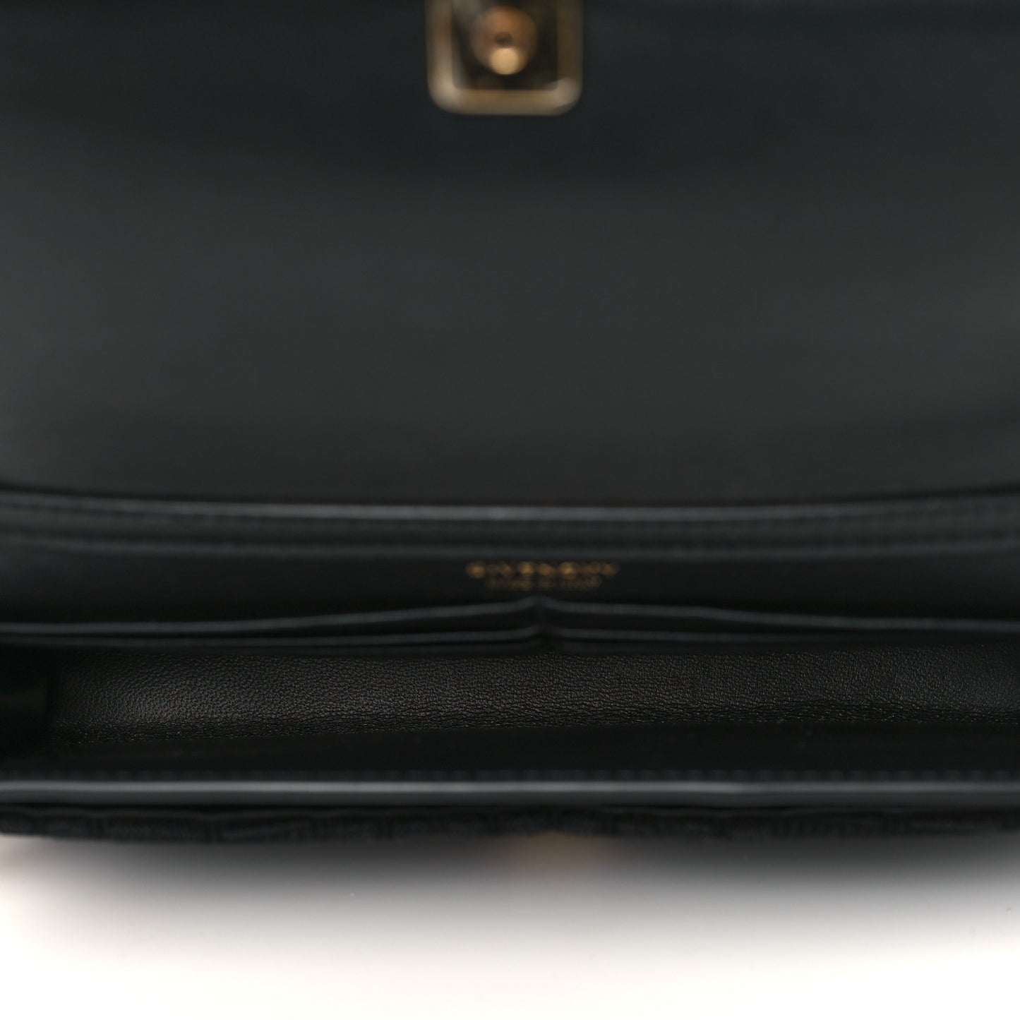 Embroidered Canvas 4G Wallet on Chain Black