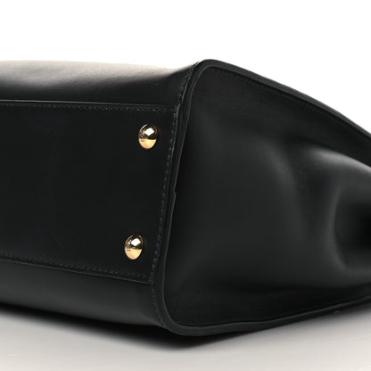 Fendi Vitello Seta Shiny Nappa Medium Peekaboo Iconic Satchel Black 10 of 10
