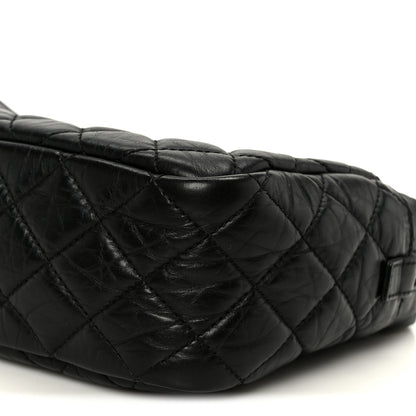 Chanel Aged Calfskin Quilted Medium Reissue Camera Case Black 10 of 11