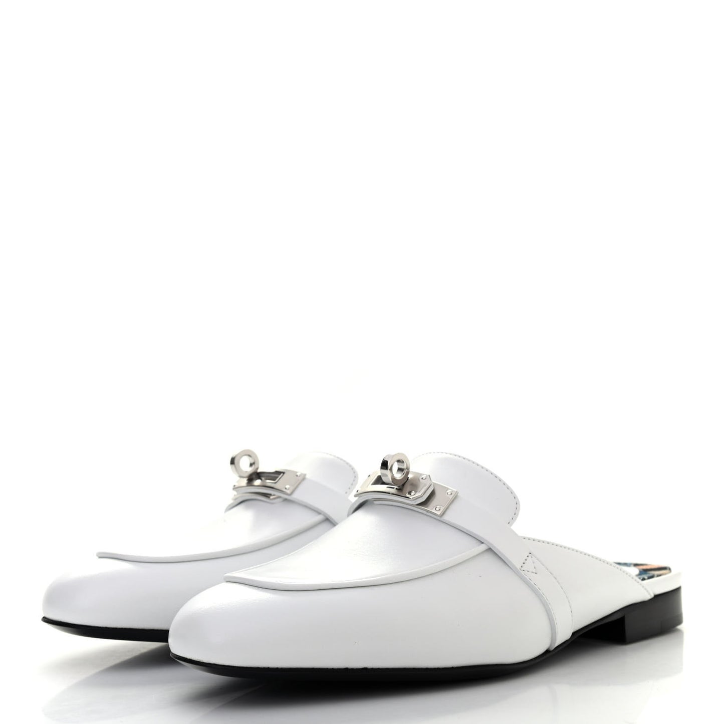 Calfskin Oz Mules 35.5 White