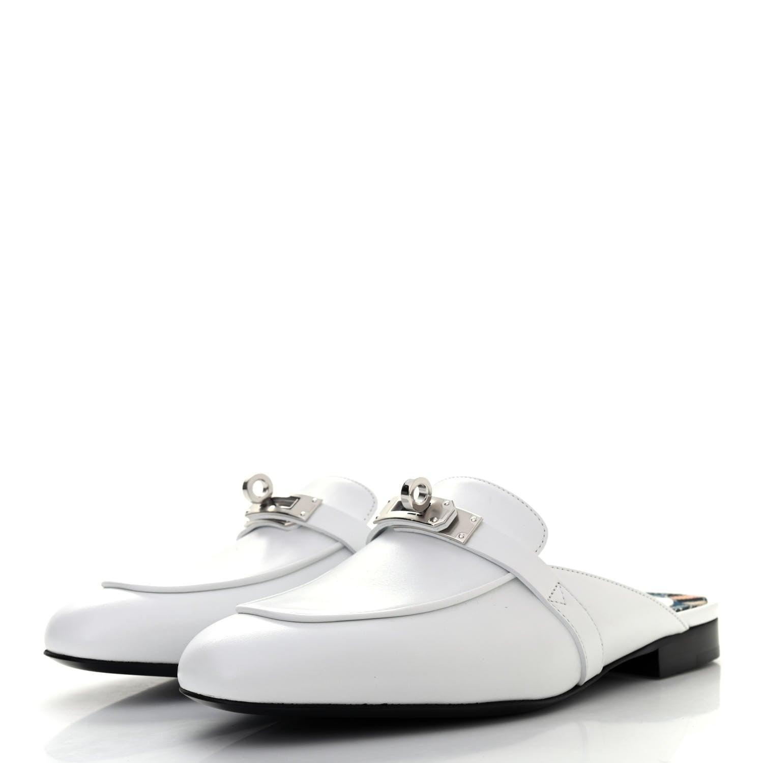 Hermes Calfskin Oz Mules 35.5 White 3 of 8
