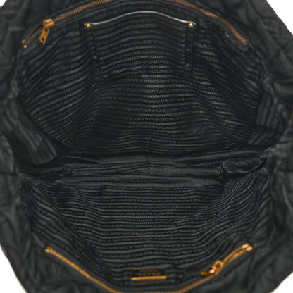 Prada Tessuto Nylon Gaufre Tote Black 5 of 12