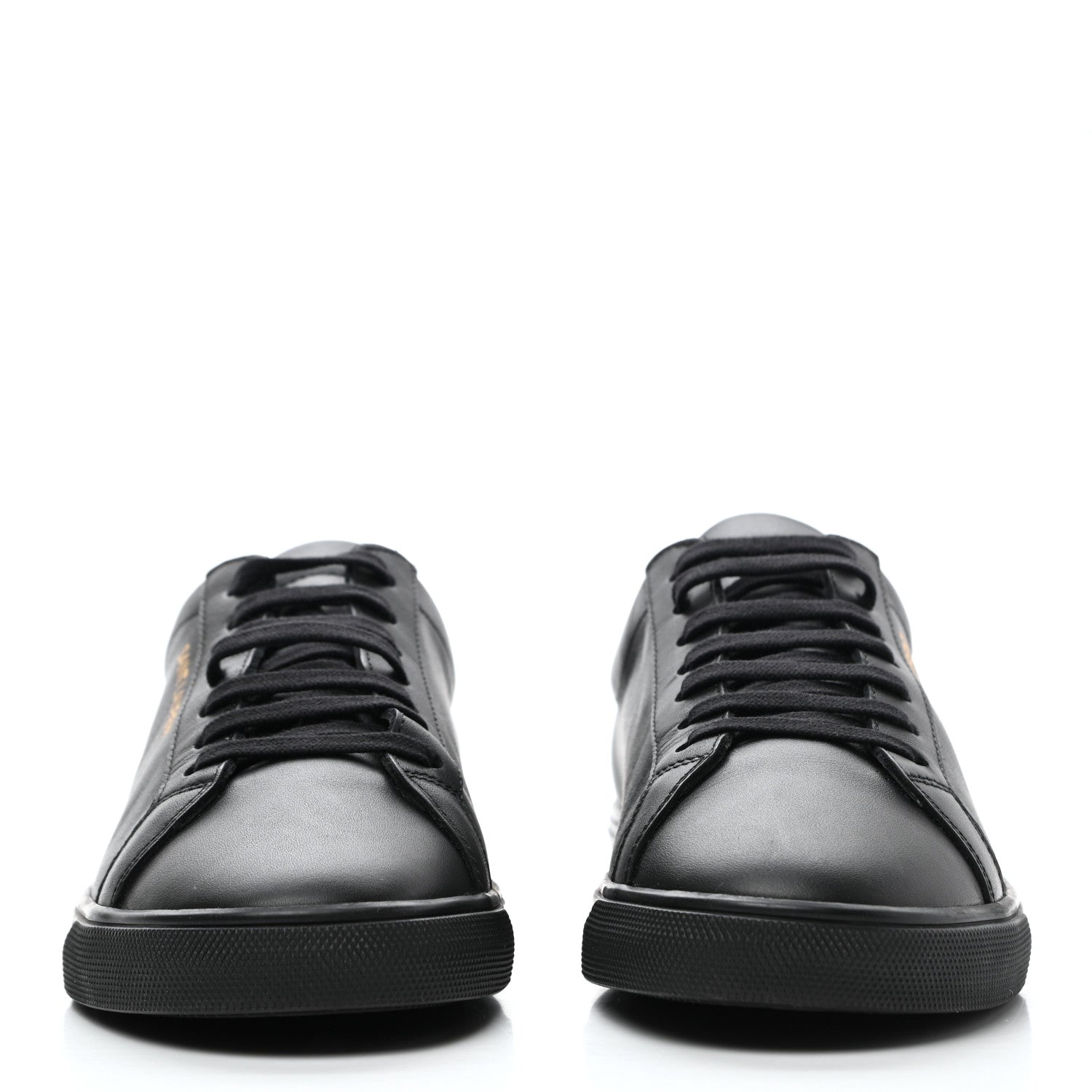 Saint Laurent Calfskin Andy Low Top Sneakers 38 Black 2 of 8