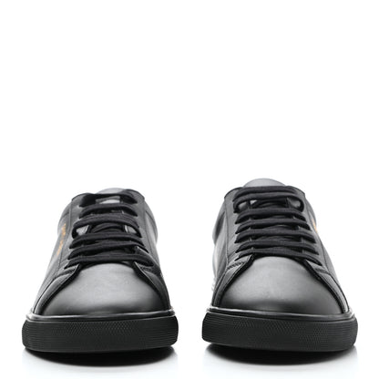 Saint Laurent Calfskin Andy Low Top Sneakers 38 Black 2 of 8