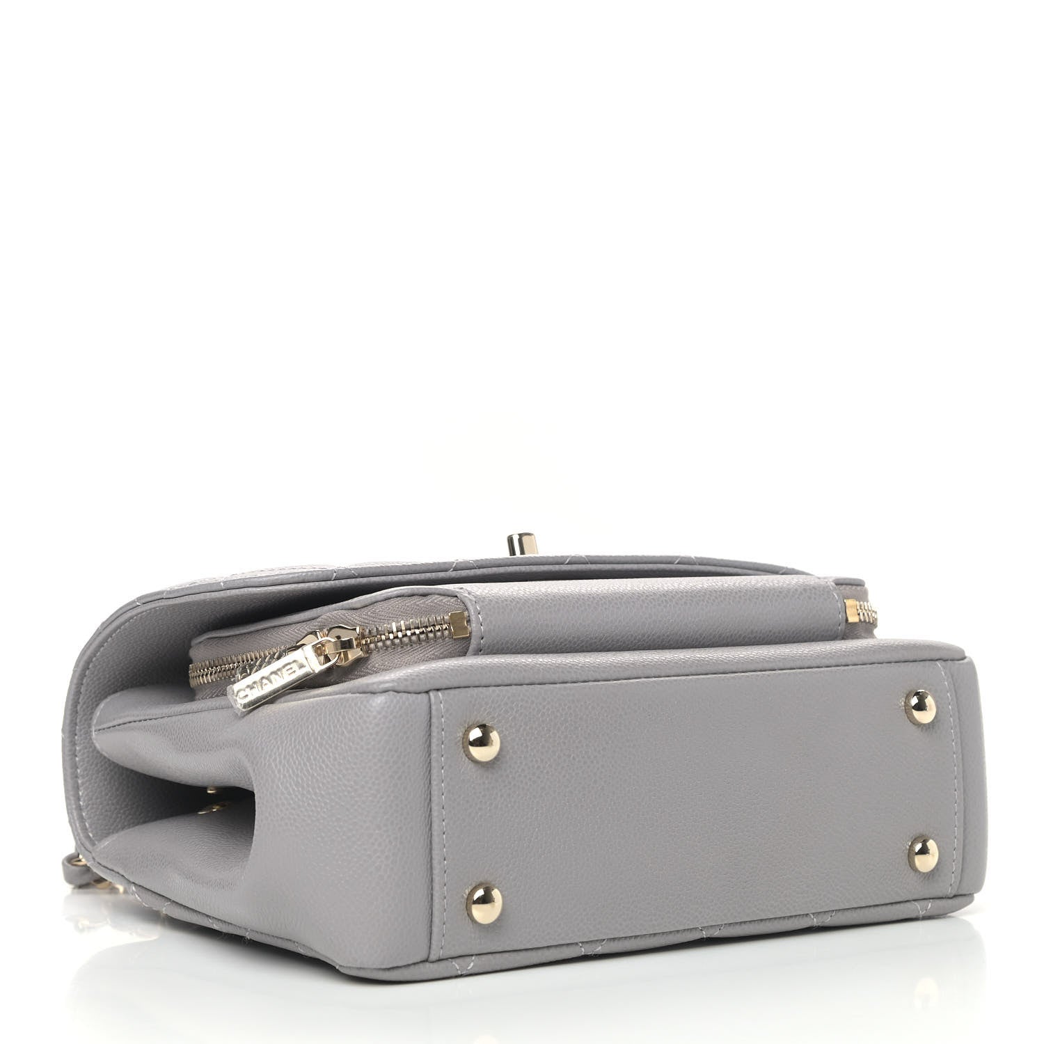 Chanel Caviar Quilted Medium Business Affinity Flap Grey 3 of 4