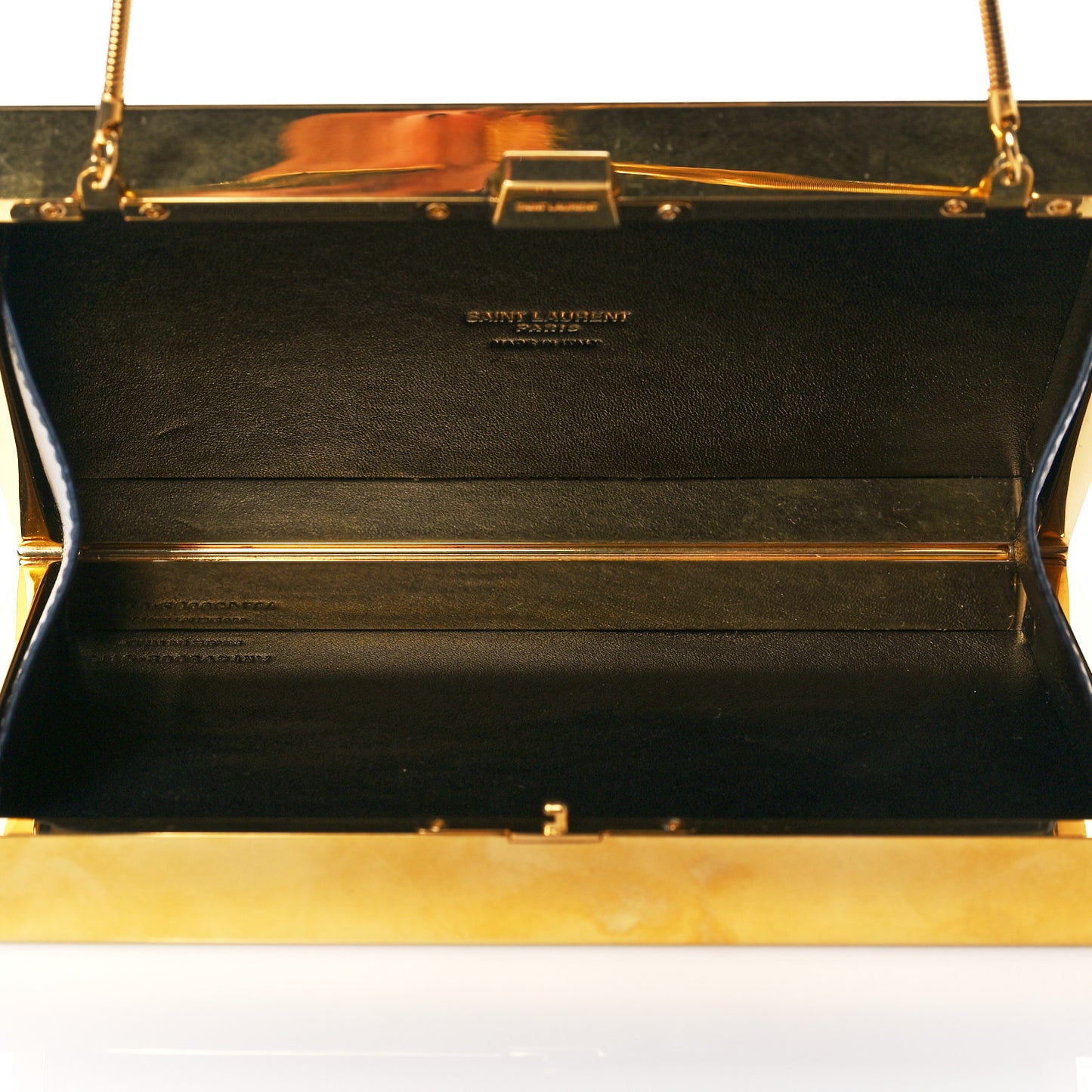 Plexiglass Monogram Minaudiere Tuxedo Box Clutch Black