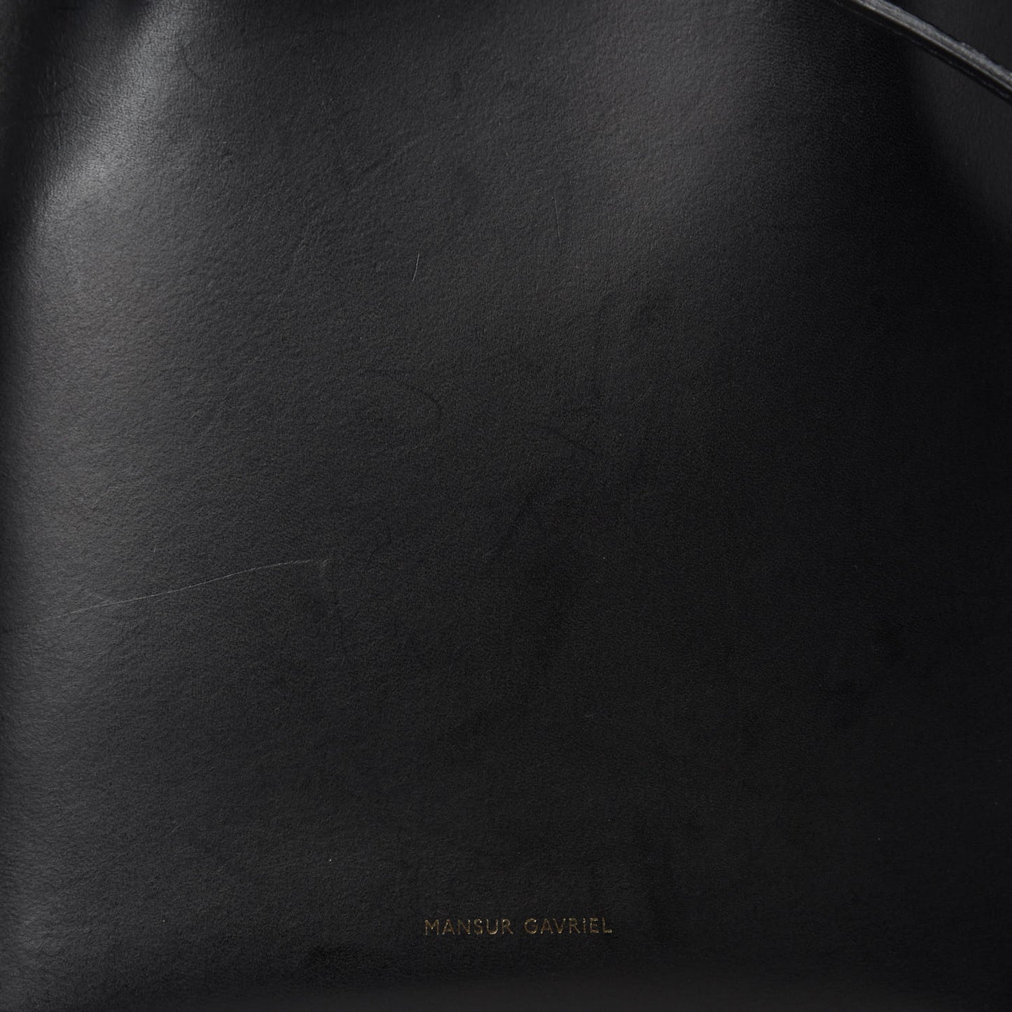 Calfskin Mini Bucket Bag Black Flamma