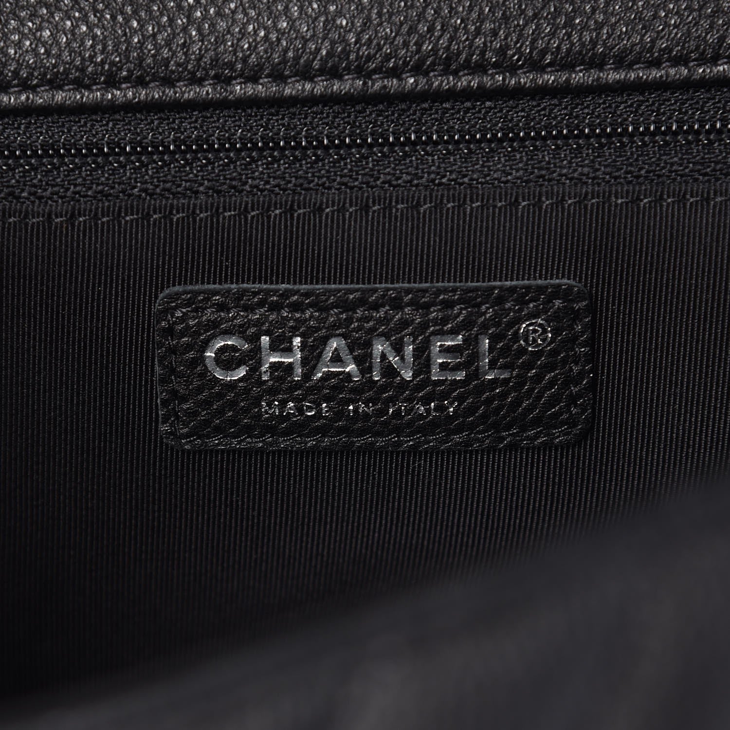 Chanel Caviar Chevron Quilted Large Puffy CC Flap Black 6 of 8