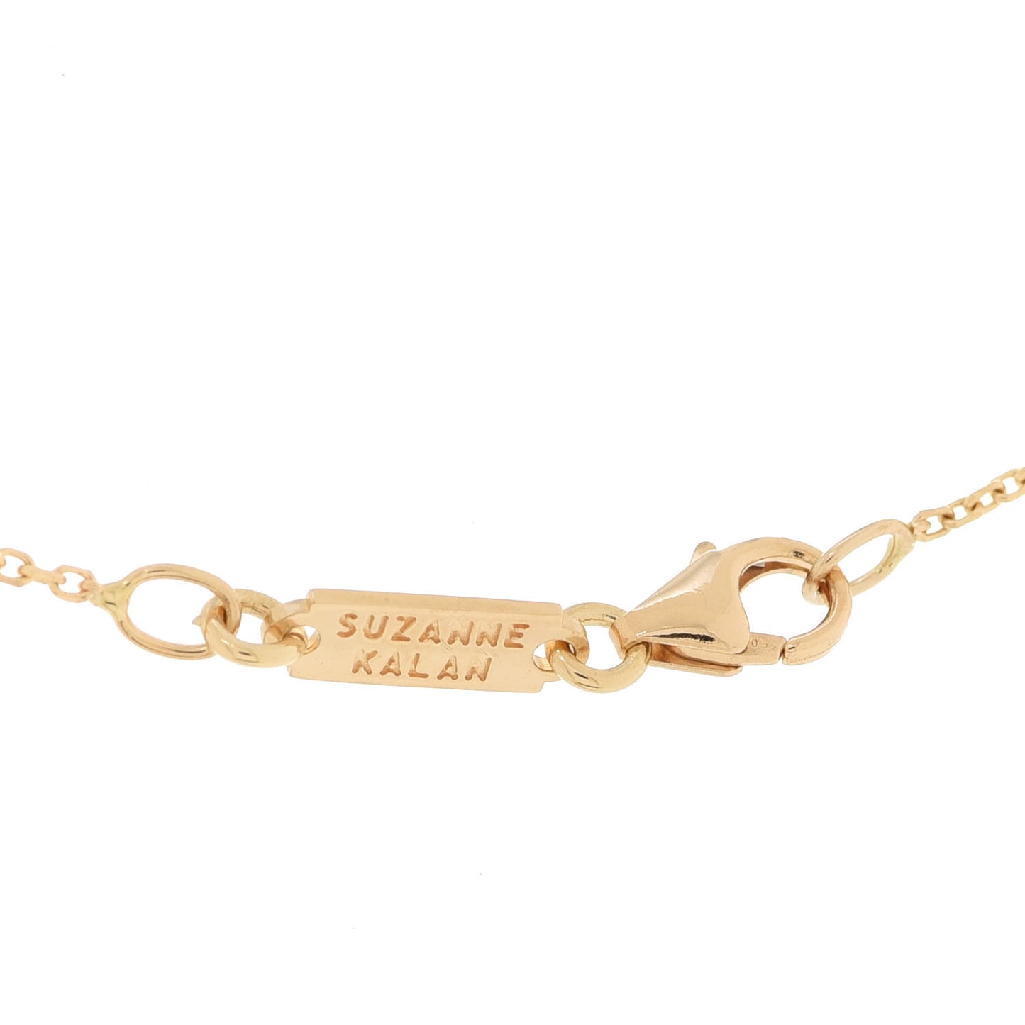 18K Yellow Gold Diamond Mini Classic Frenzy Bar Pendant Necklace