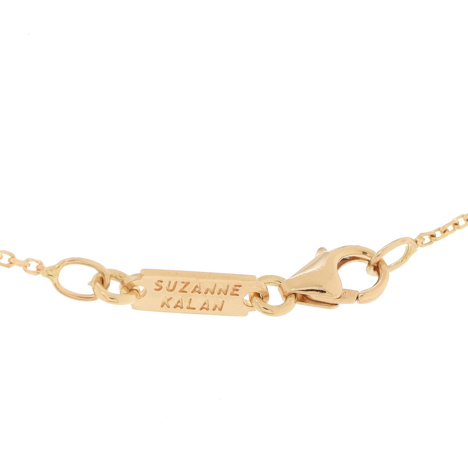 Suzanne Kalan 18K Yellow Gold Diamond Mini Classic Frenzy Bar Pendant Necklace 3 of 5