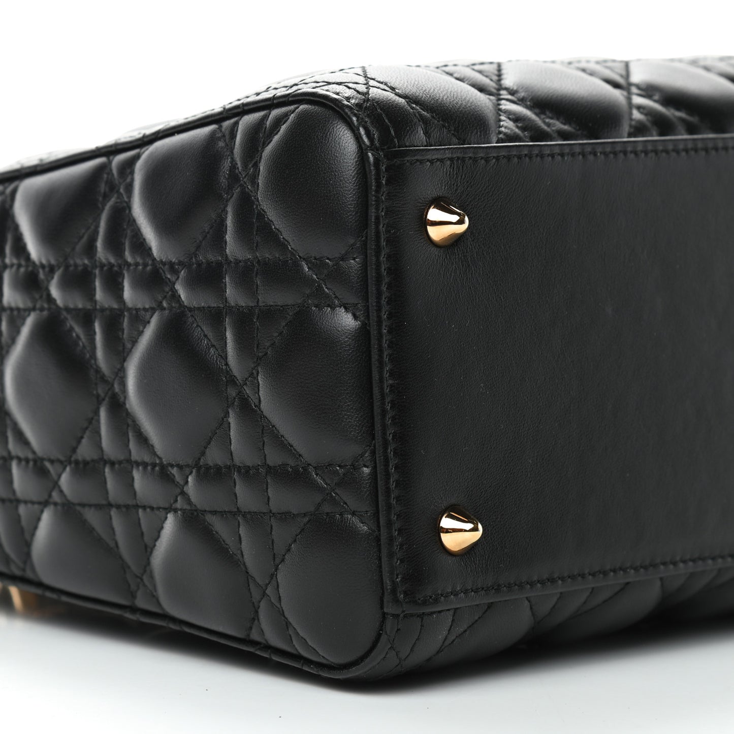 Lambskin Cannage Medium Lady Dior Black