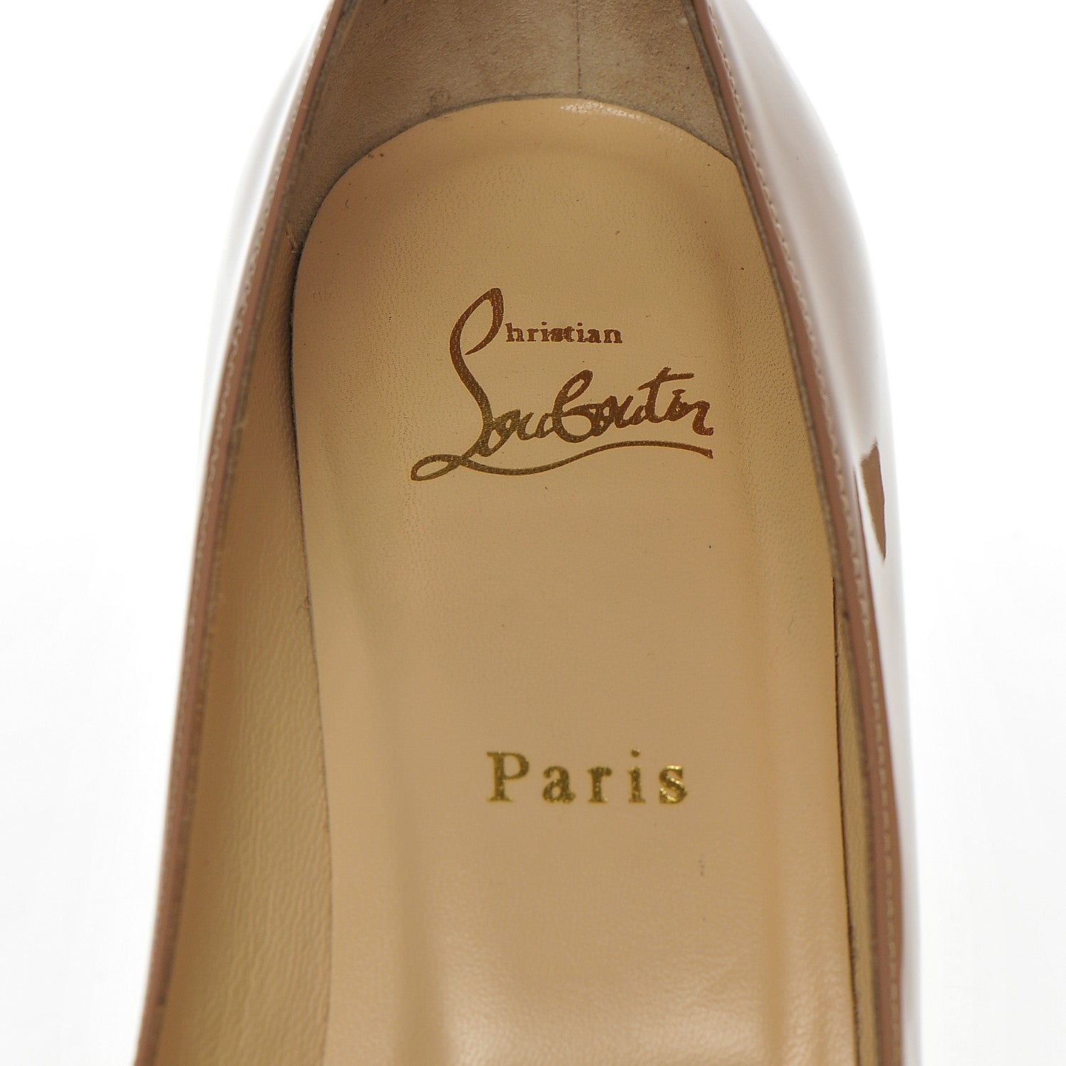 Christian Louboutin Patent Simple 85 Pumps 40.5 Nude 7 of 7
