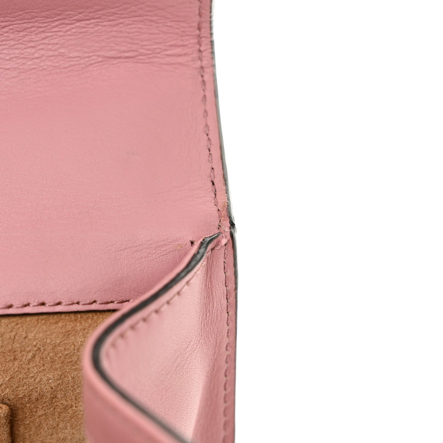 Calfskin Studded Small Padlock Shoulder Bag Carmine Rose