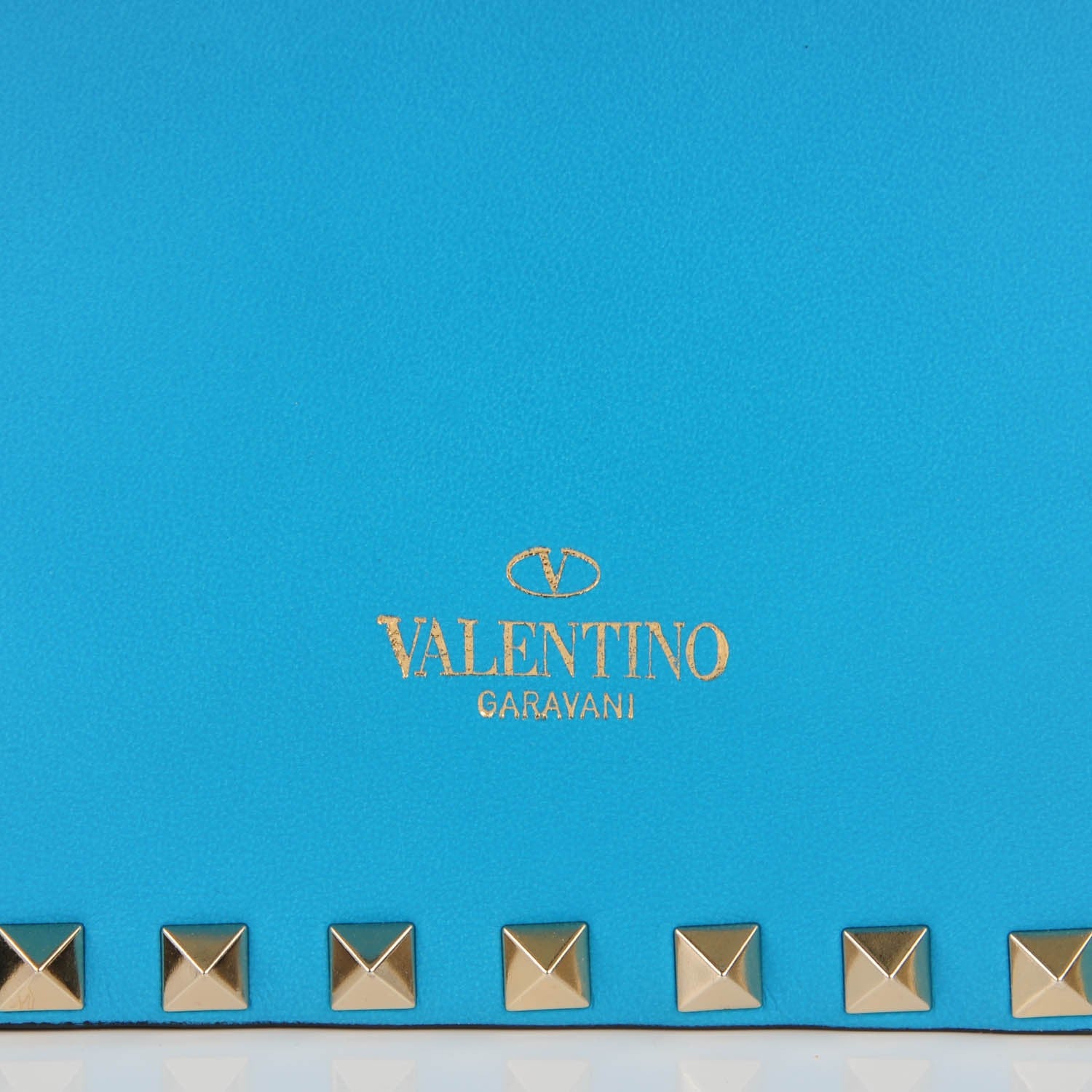 Valentino Garavani Nappa Rockstud Wristlet Clutch Parrot 10 of 10