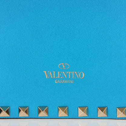 Valentino Garavani Nappa Rockstud Wristlet Clutch Parrot 10 of 10