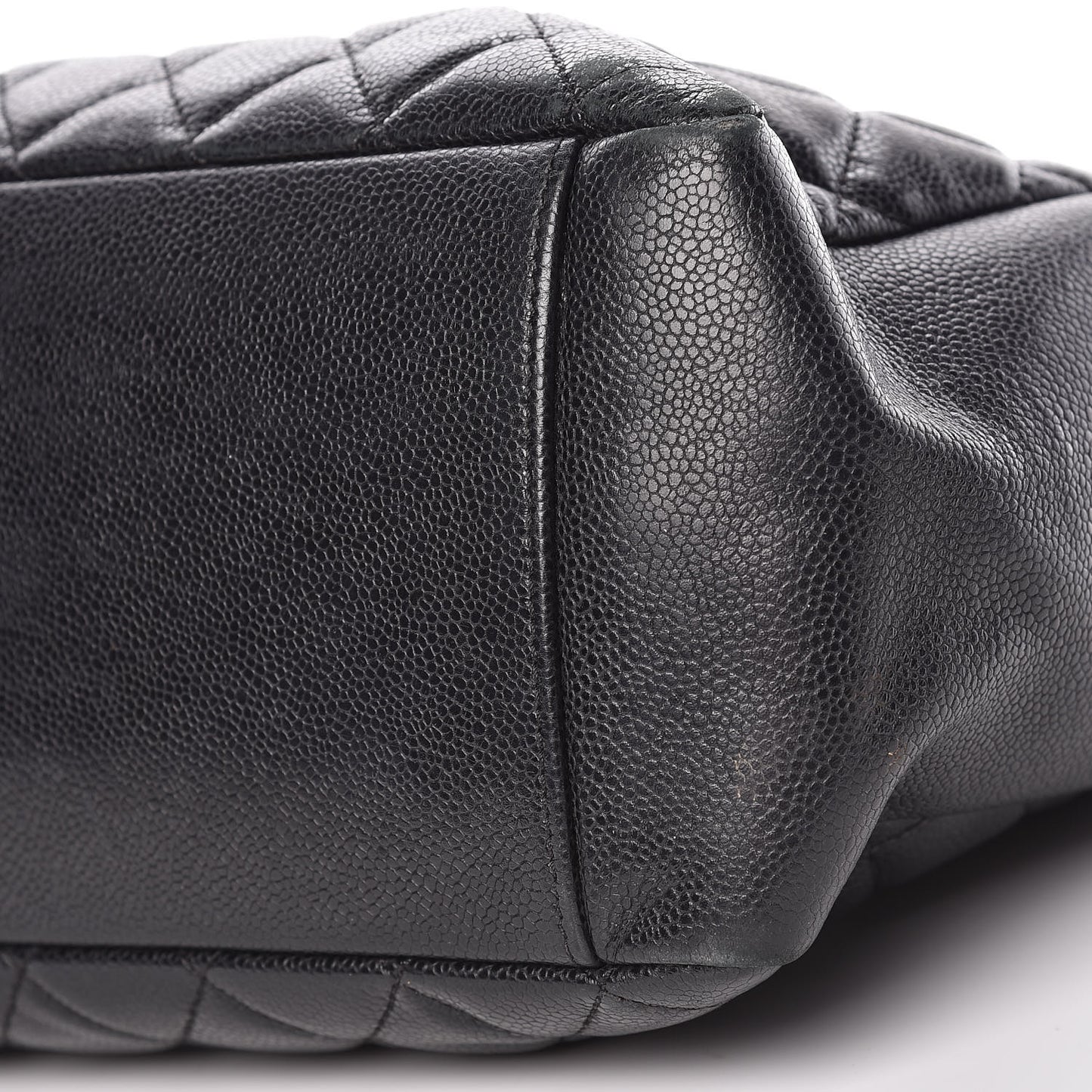 Caviar Quilted Grand Shopping Tote GST Black