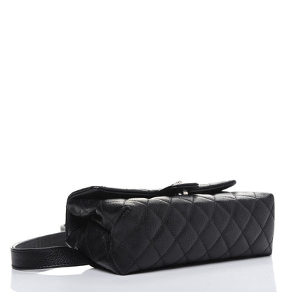 Chanel Grained Calfskin Quilted 2.55 Reissue Flap Belt Bag Clutch Black 4 of 11