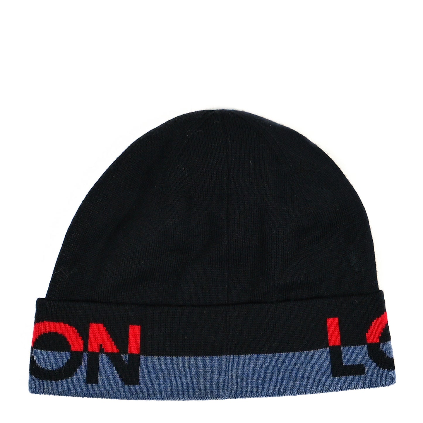 Wool Horizon Beanie Hat Rouge Blue