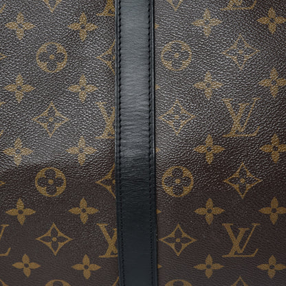 Louis Vuitton Monogram Macassar Keepall Bandouliere 55 10 of 10