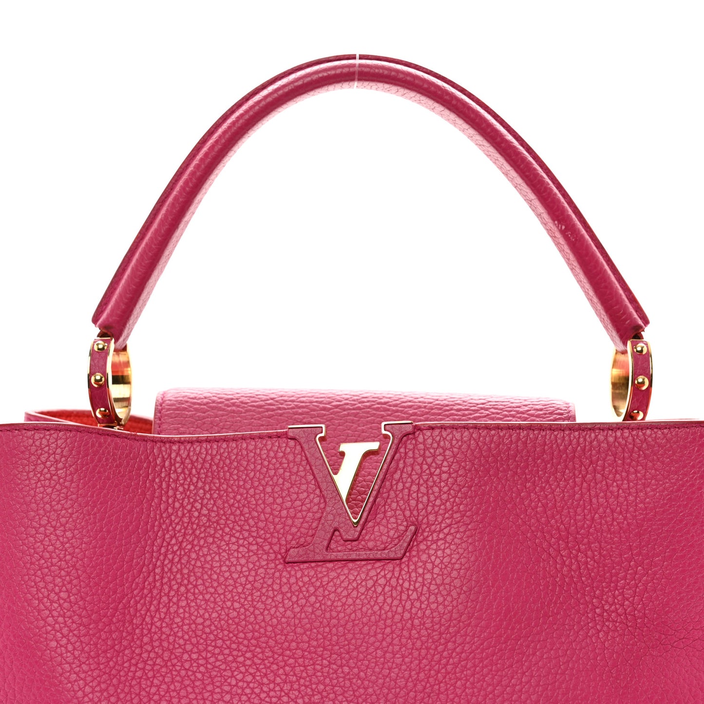 Taurillon Capucines MM Hibiscus Flamingo