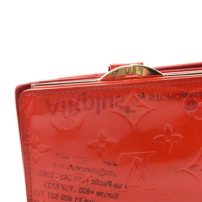 Louis Vuitton Vernis French Purse Wallet Pomme D'Amour 12 of 14