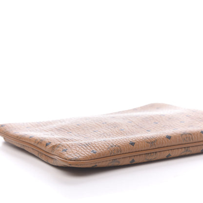MCM Visetos Medium Crossbody Pouch Cognac 7 of 9