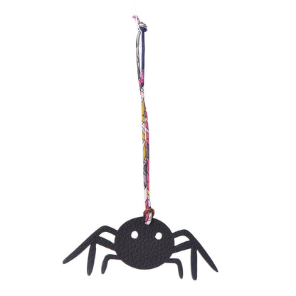Hermes Grain d'H Togo Petit H Spider Bag Charm Eucalyptus Black 1 of 4