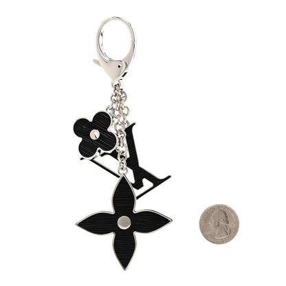 Louis Vuitton Electric Epi Fleur d'Epi Bag Charm Black 2 of 5