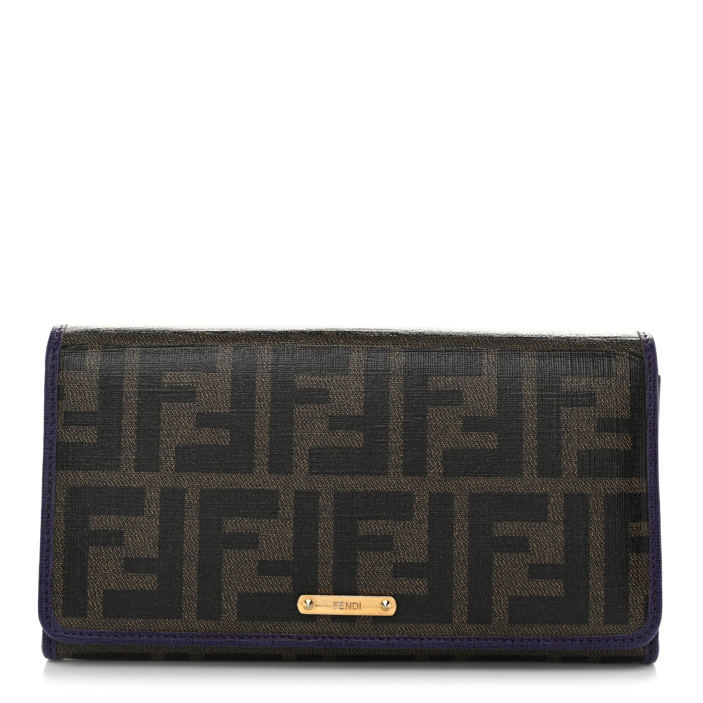 Zucca Continental Wallet Tobacco Purple