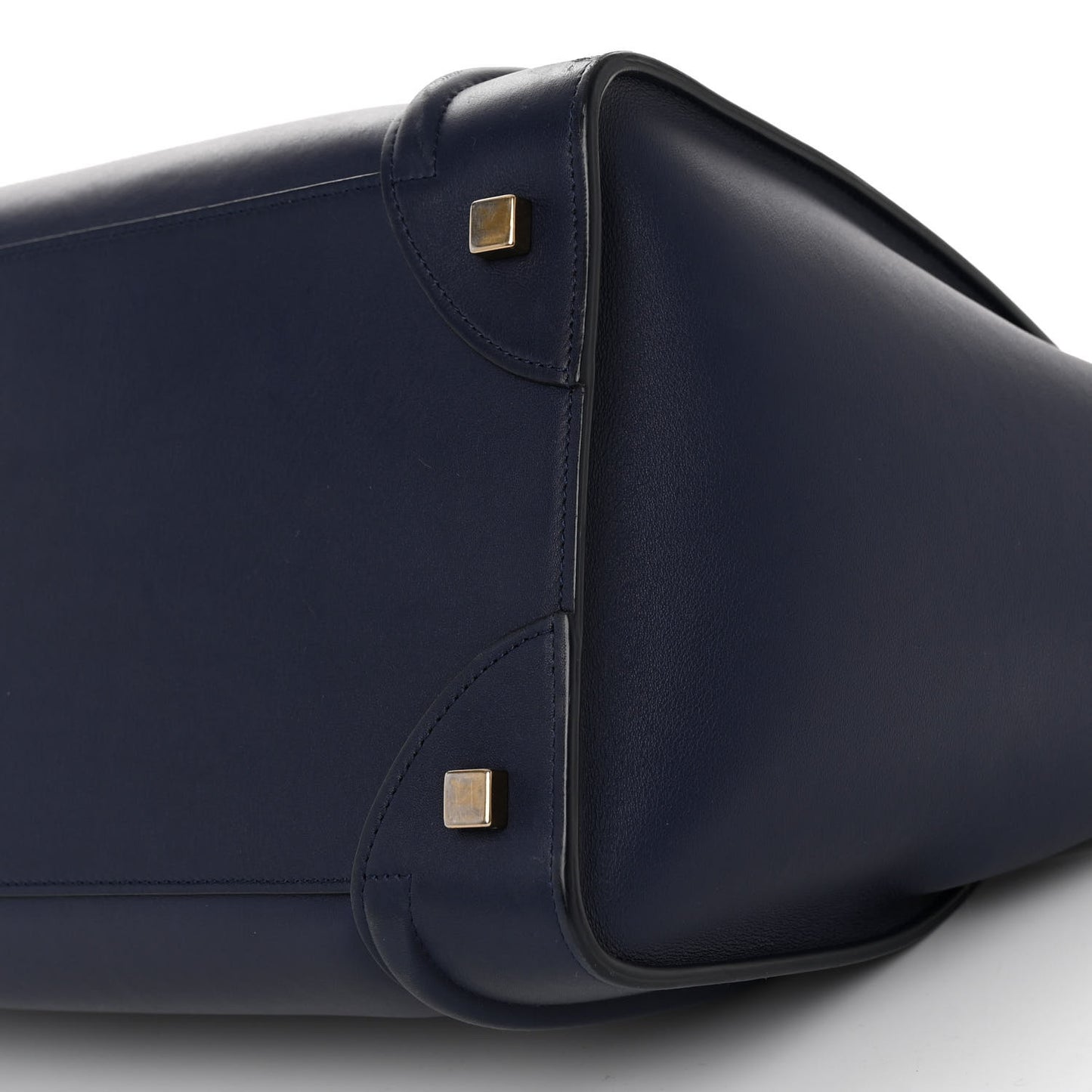 Smooth Calfskin Mini Luggage Navy Blue