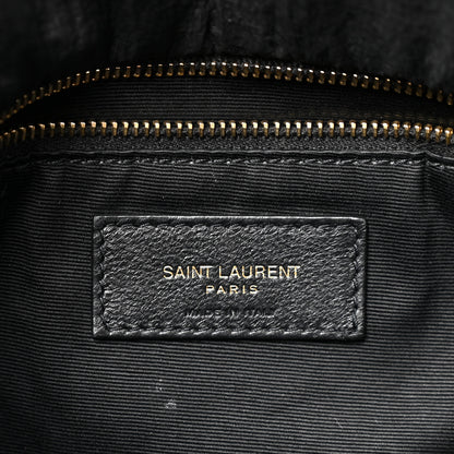 Saint Laurent Nylon Quilted Small Loulou Puffer Monogram Chain Satchel Black 5 of 9