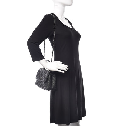 Chanel Caviar Lizard Quilted Mini Coco Handle Flap Black 2 of 10